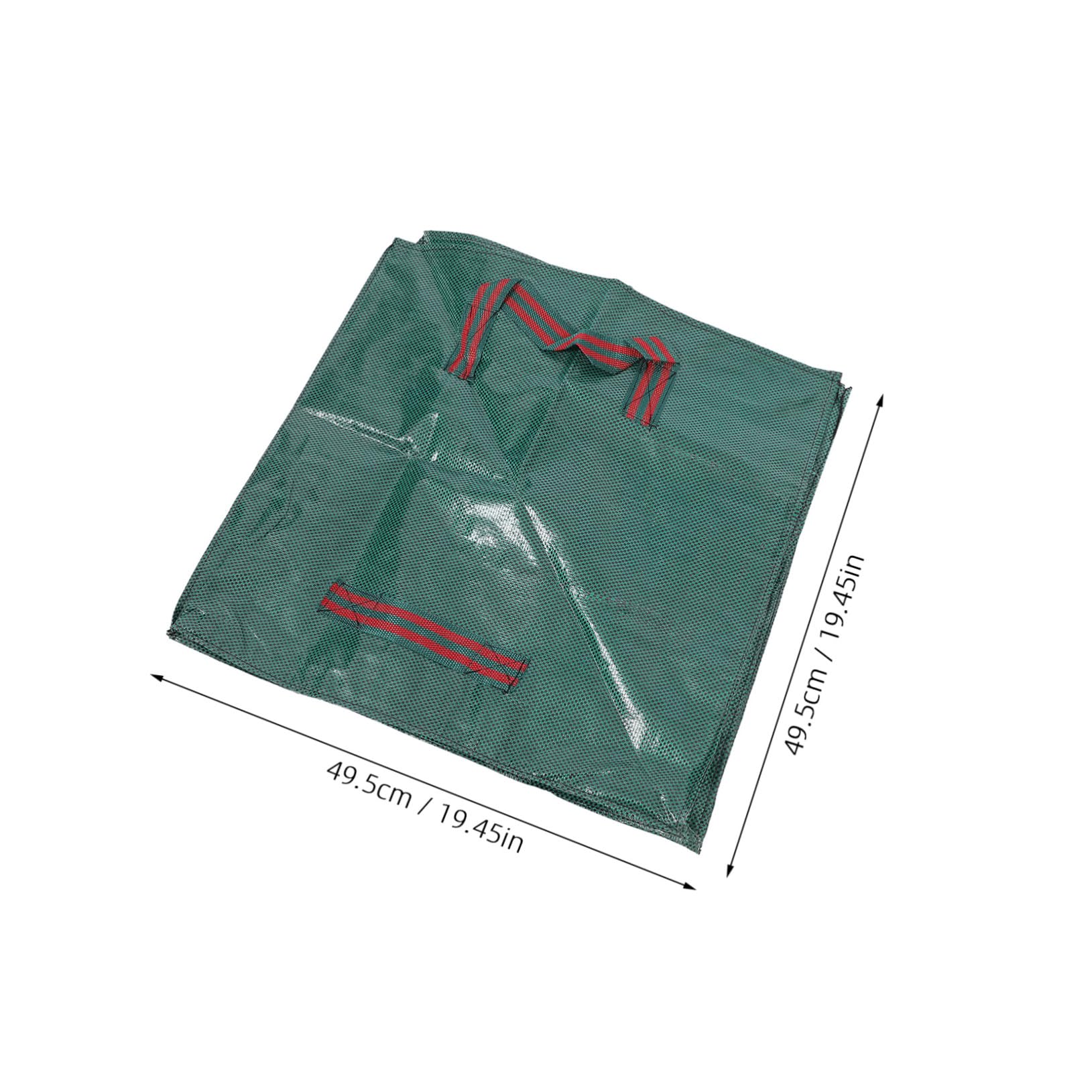 Didiseaon 2 Stück Gartensack Groß Quadratisch aus Robustem Material Grün Tragbarer Gartenabfallbehälter für Laub Grünschnitt und Gartenmüll Faltbarer Mehrzwecksack für Garten Camping