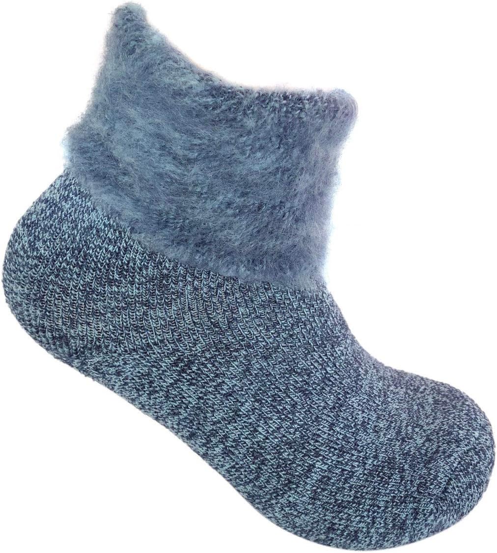 NY GOLDEN FASHION 3 Pairs Women Heated Sox Thermal Insulated Winter Heavy Duty Thick Crew Socks (Mix 3 Pairs (Purple/Blue/Pink)) - Image 7