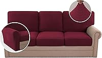 Vista 201 de H.VERSAILTEX Multi-Pieces Sofa Covers Stretch Couch Covers Form Fitted Seats and Back Cushions Covers