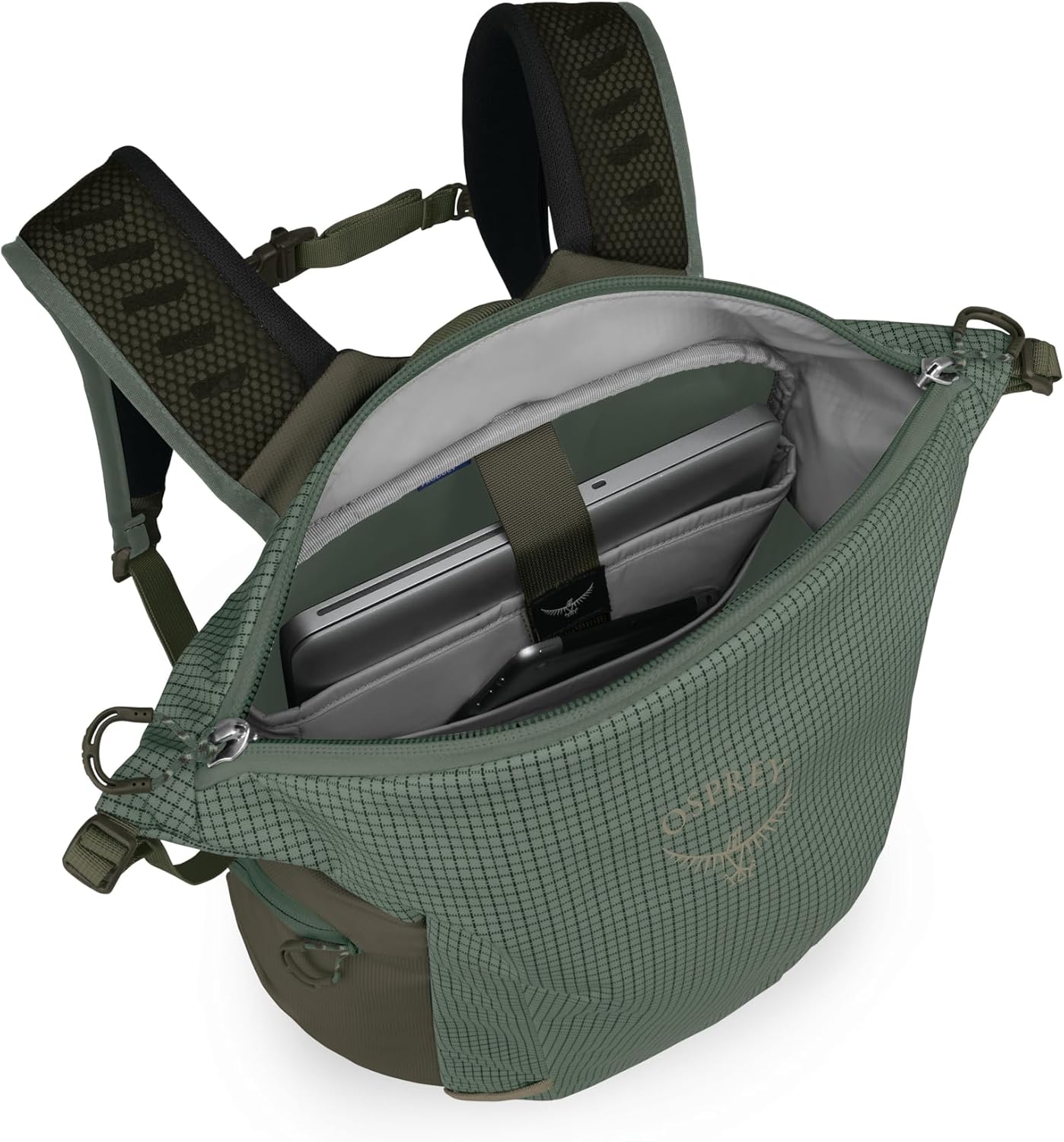 Osprey Transporter Zinch Water-Resistant Commuter Pack, Pine Leaf
