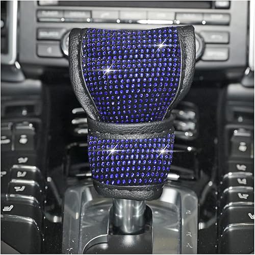 Miniatura 2 de Funda para palanca de cambios de automóvil, cubierta brillante para pomo de palanca de cambios de automóvil, protector de palanca de cambios de