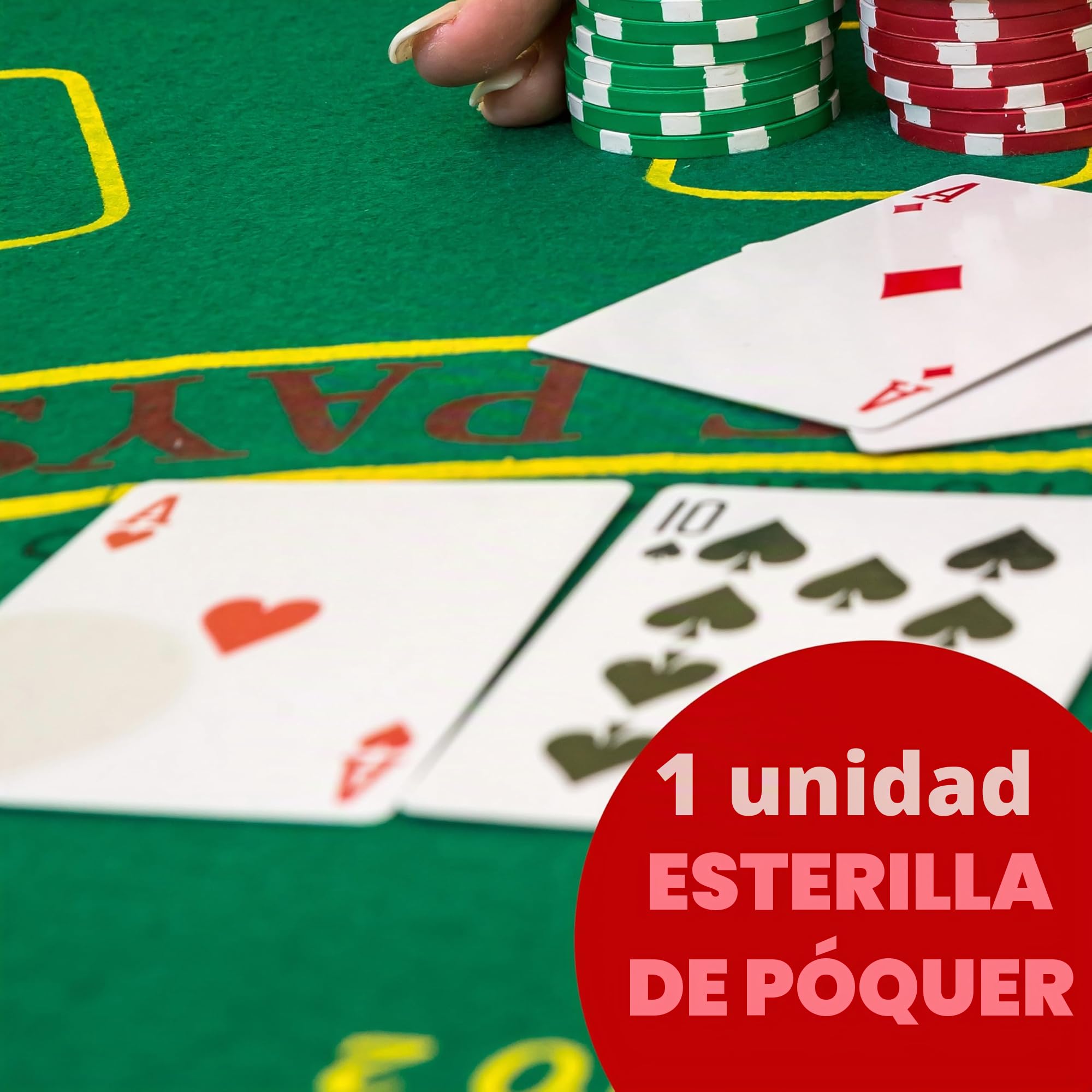 Juego de póquer 300 piezas Texas Holdem maletín fichas cartas alfombrilla Kyto