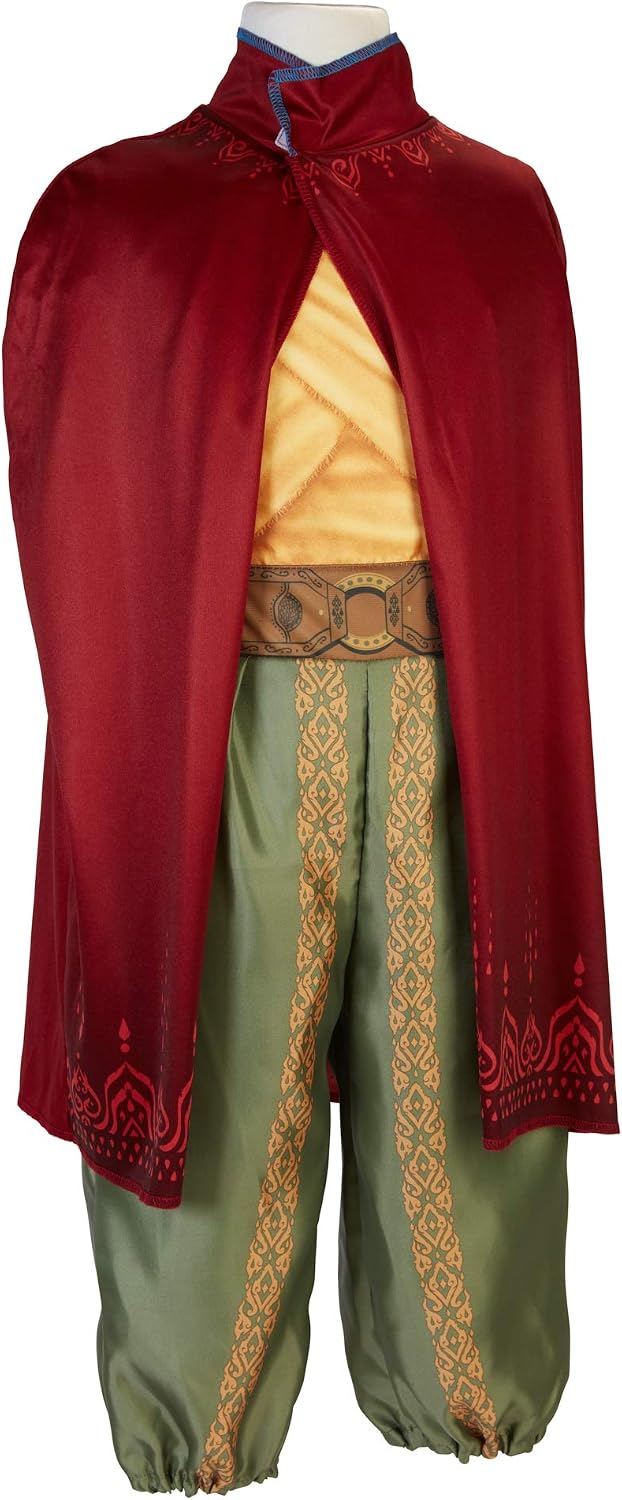 Disney's Raya and The Last Dragon Warrior Adventure Outfit Costume with Cape for Girls Size 4-6X, Multicolor
