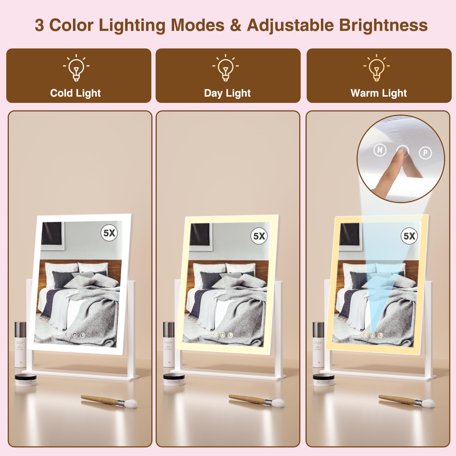 Amazon.com - Lighted Makeup Mirror, Hollywood Vanity Mirror with 