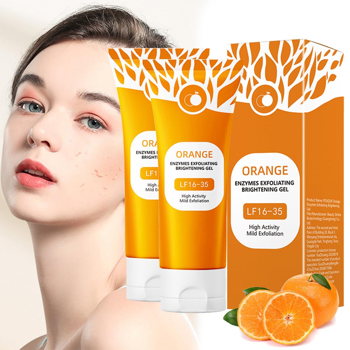 Amazon | Bykiyevm Orange Exfoliating Gel、オレンジ ピーリング