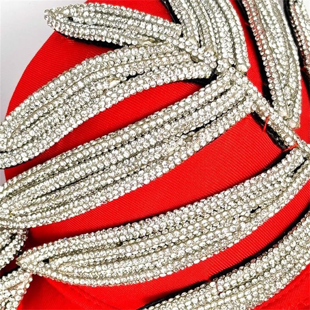 Yeuyyben Canottiera da donna con strass, senza maniche, elegante, per serate, feste, slim fit, alla moda