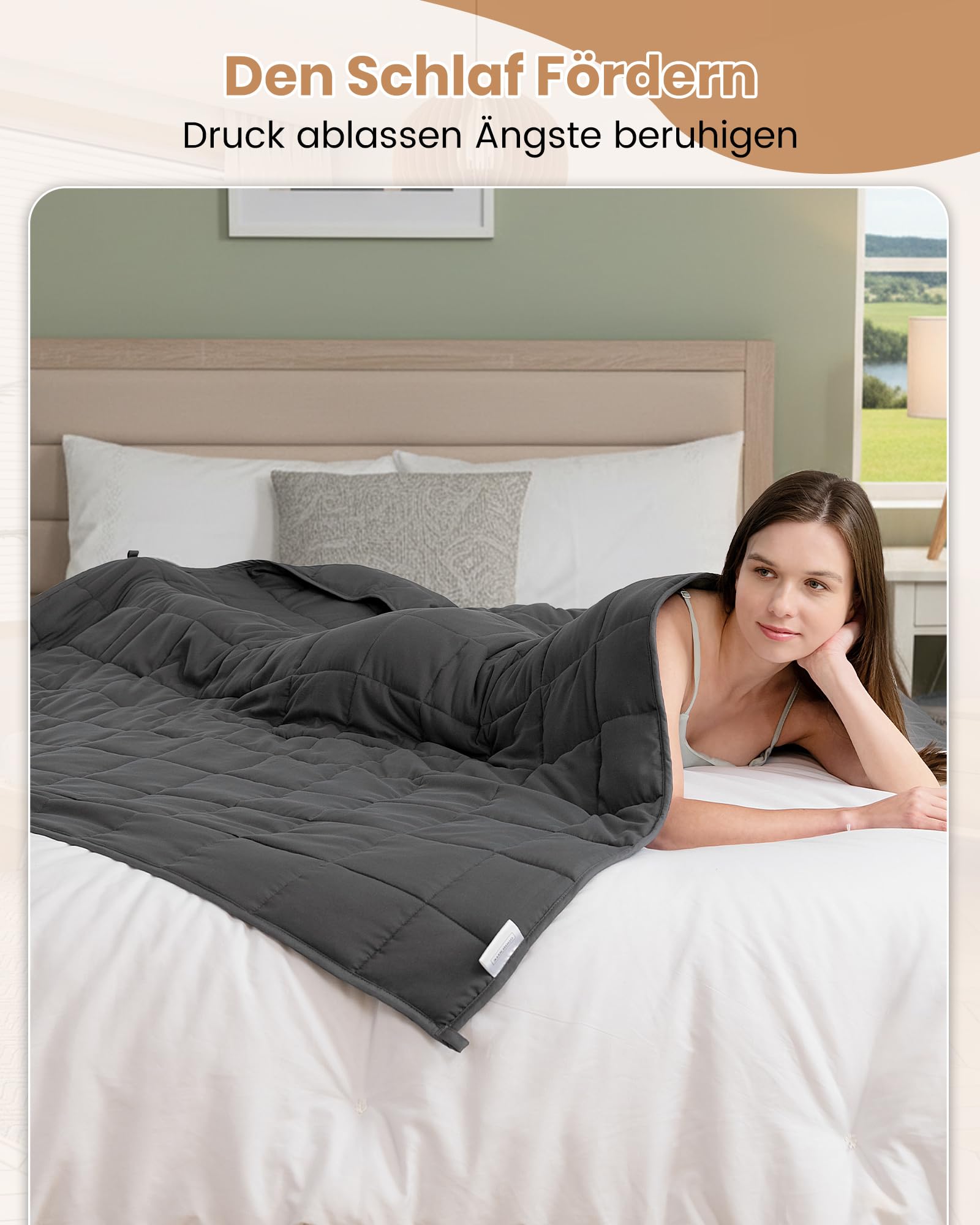 Good Nite Gewichtsdecke 150x200cm 8kg Weighted Blanket Anti Stress Therapiedecke