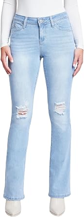YMI Womens Womens Wannabettabutt Bootcut Jeans