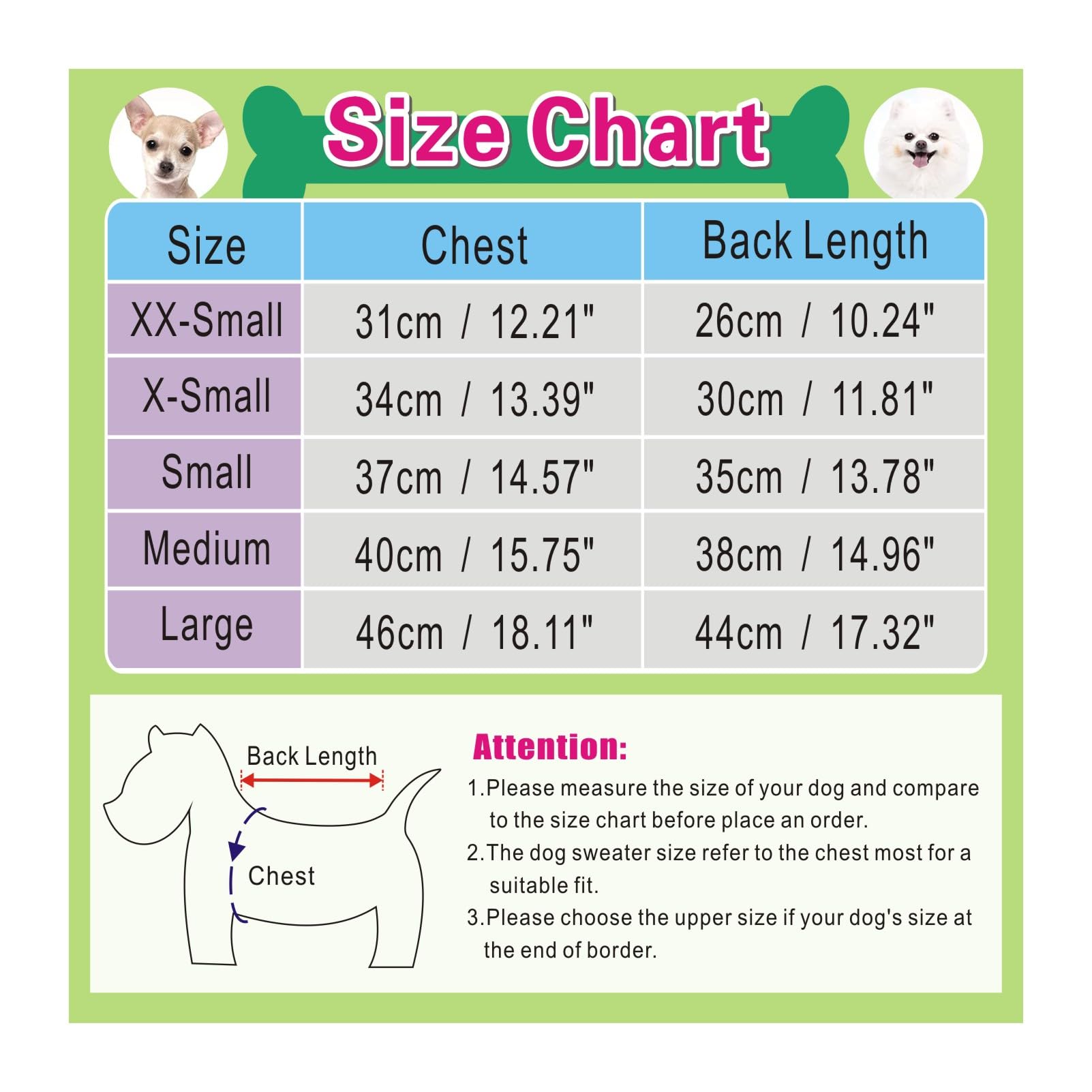 CHBORCHICEN Small Dog Sweaters Knitted Pet Cat Warm Dog Sweatshirt Winter Clothes Kitten Puppy Sweater (XX-Small, Brown) - Image 3