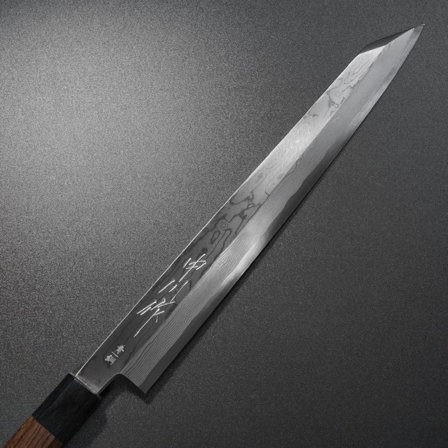 Amazon | 中川打刃物 中川作 柳切付 270mm 青一鋼 青紙一号 墨流し
