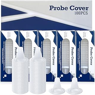 100X Ear Thermometer Probe Covers, for All Braun Thermometer Ear Covers, Lens Filters, Refill Caps,Disposable Ear Thermometer Covers (100)