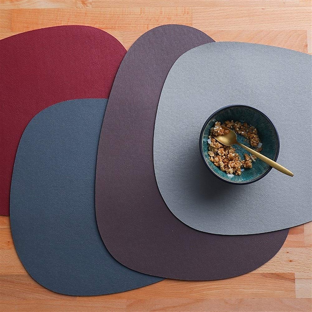 Podkładka w kształcie kropli Premium PU Mata na stół Mata na stół w kawiarni Bar Counter Mat Ceramiczna podstawka Podkładka pod garnek do zupy Czterokolorowa podkładka (szary # 1)