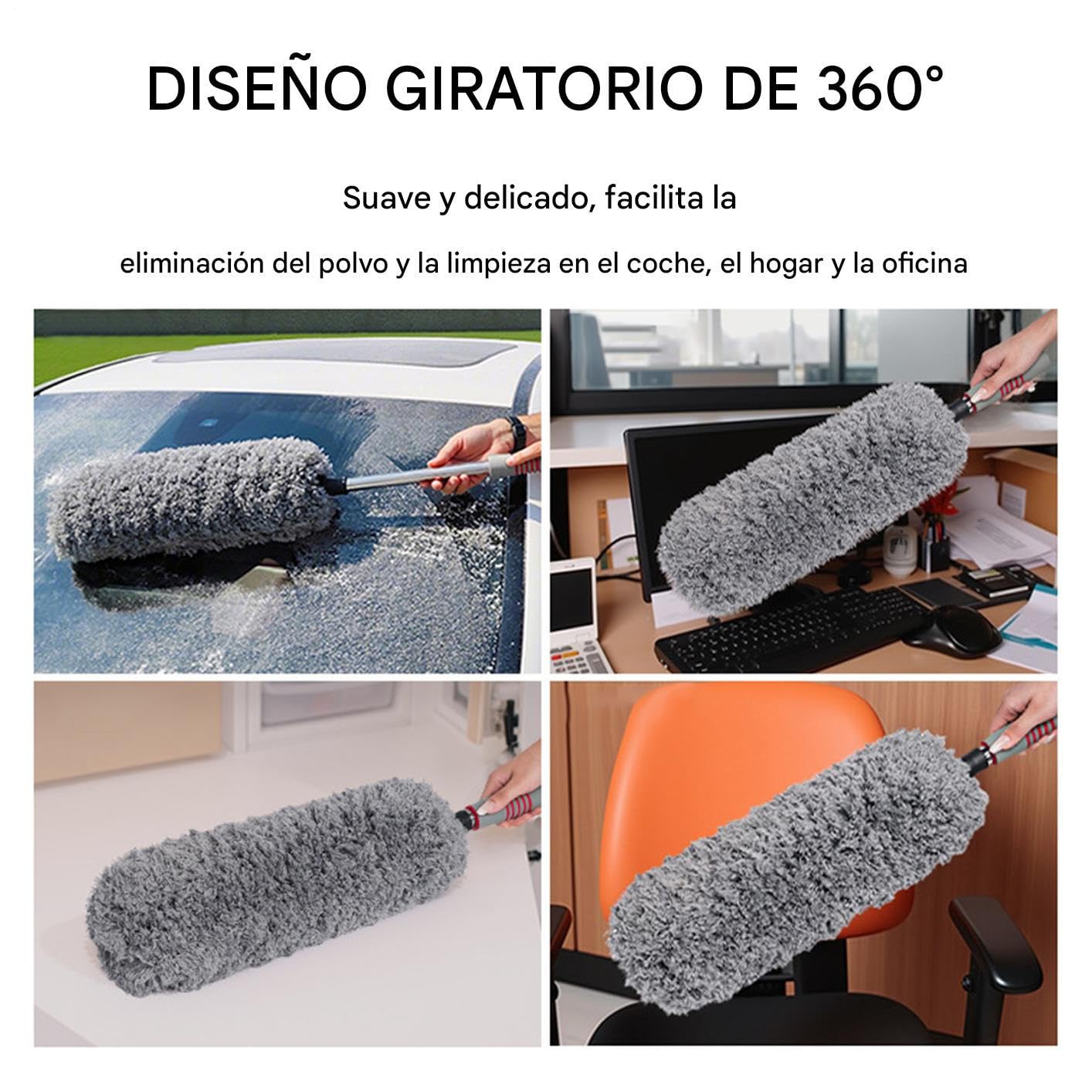 Époussetoir Pour Voiture Brosse Automobile Télescopique Anti-Rayures | Brosse De Nettoyage Pour Auto Pour Les Véhicules Et Camions Tableau De Bord Pare-Brise Ventilation Vitre Détail Nettoyage