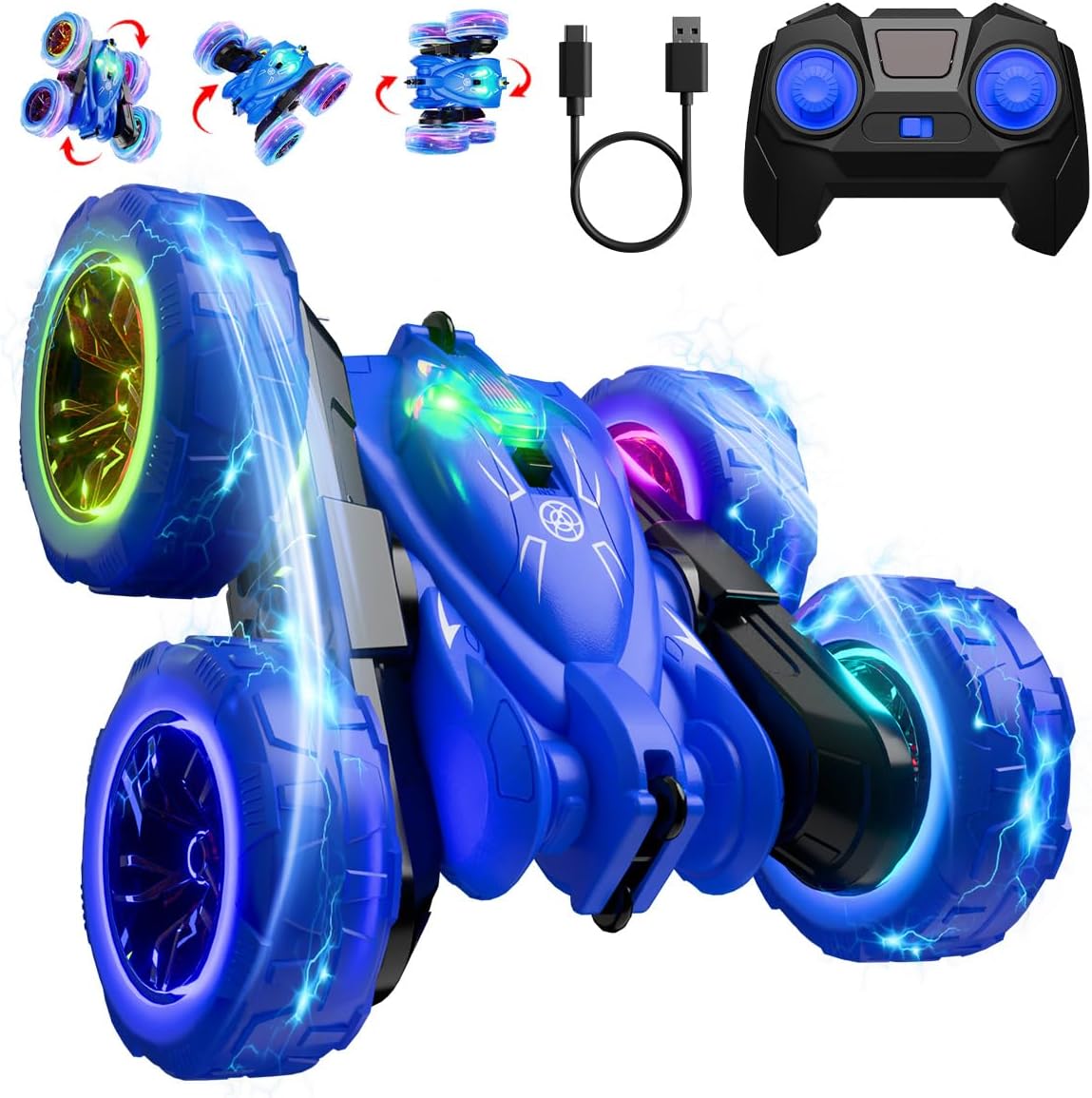 Amazon.com: zingzoom Rechargeable Remote Control car with Colorful ...