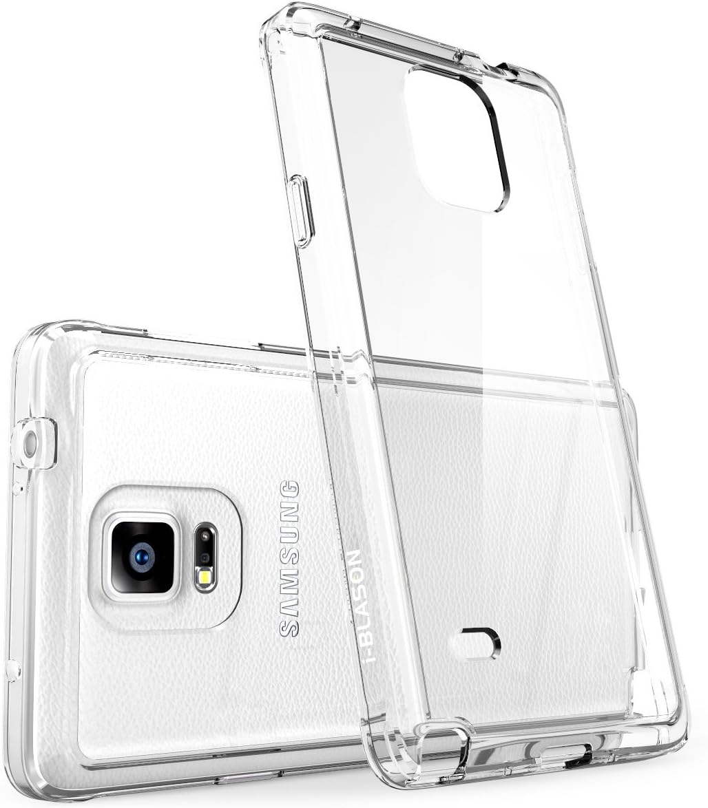 i-Blason Case Designed for Samsung Galaxy Note 4, [Scratch Resistant] Halo Series Hybrid Clear Case / Cover with TPU Bumper for Samsung Galaxy Note 4 [SM-N910S / SM-N910C] (Clear)