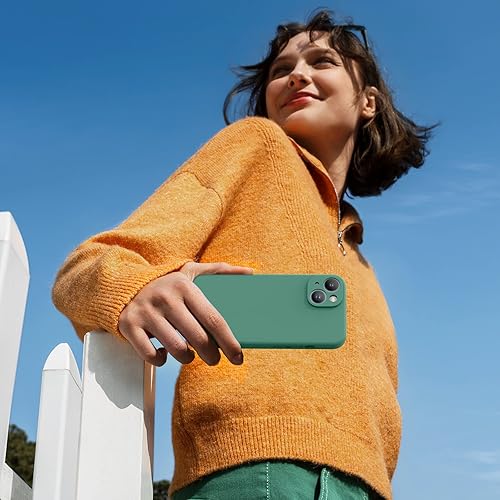 Miniatura 50 de Miracase - Funda diseñada para iPhone 11 con protector de pantalla, funda de goma de silicona líquida, protección total contra caídas y a prueba