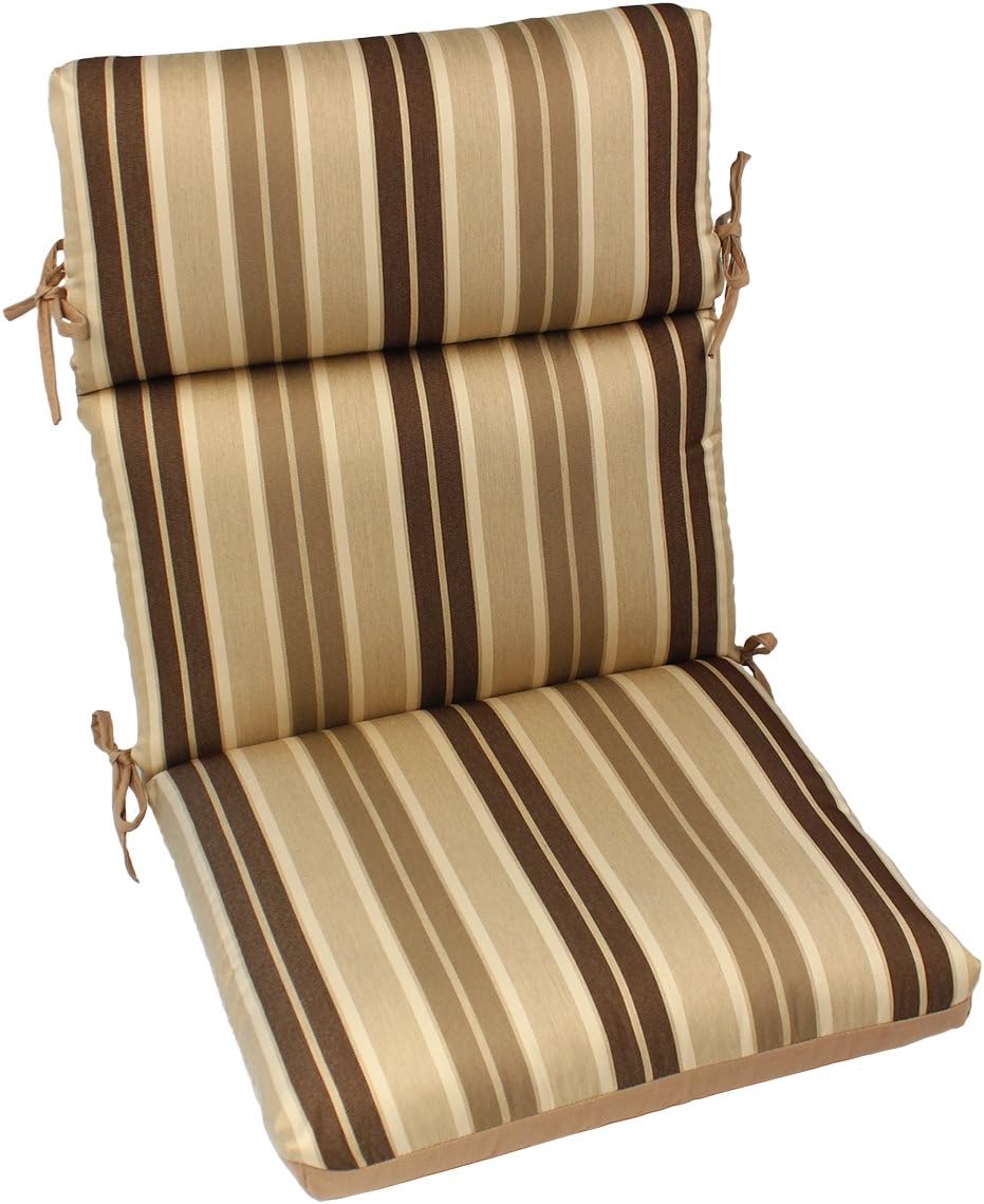 Comfort Classics 22x44x5 Acrylic Outdoor CHANNELED Reversible Chair Cushion Inc.