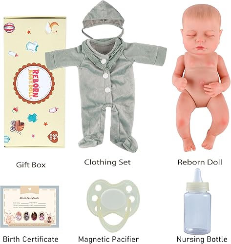 Miniatura 7 de BABESIDE Muñecas realistas de bebé Reborn  Muñecas de bebé realistas de cuerpo completo de 12 pulgadas con caja de regalo para niños a partir de 3