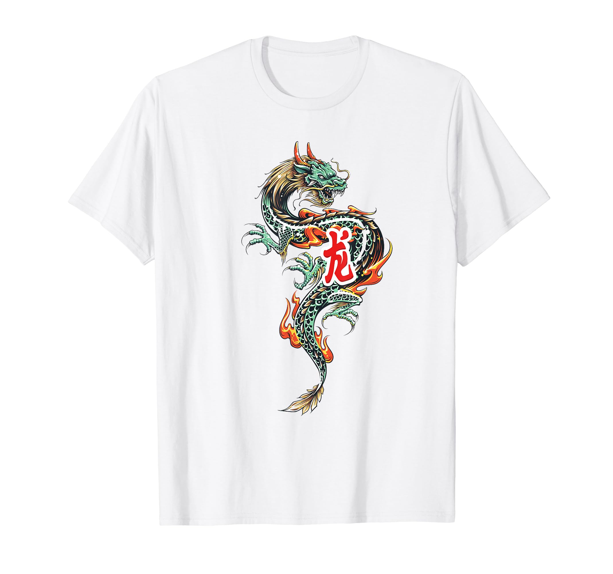 Tokyo Dragon Asian Neon retro 80’s Japanese Dragon Hawaiian T-Shirt