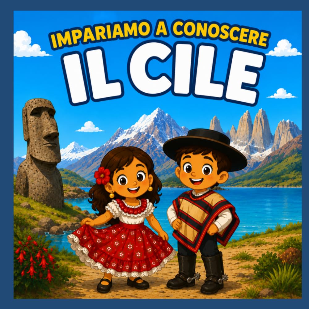Impariamo a Conoscere il Cile: Un divertente libro per bambini sulla cultura, la storia, la natura, il cibo e le tradizioni del Cile (Scopriamo il Mondo Insieme)