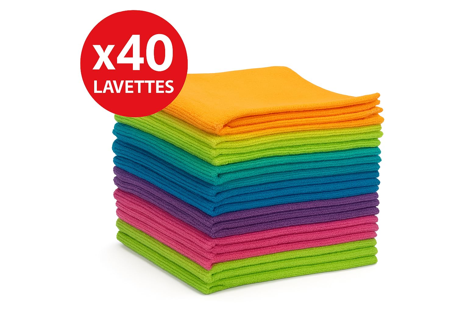 Vileda Microfibra Colors Paquete de 40 Unidades