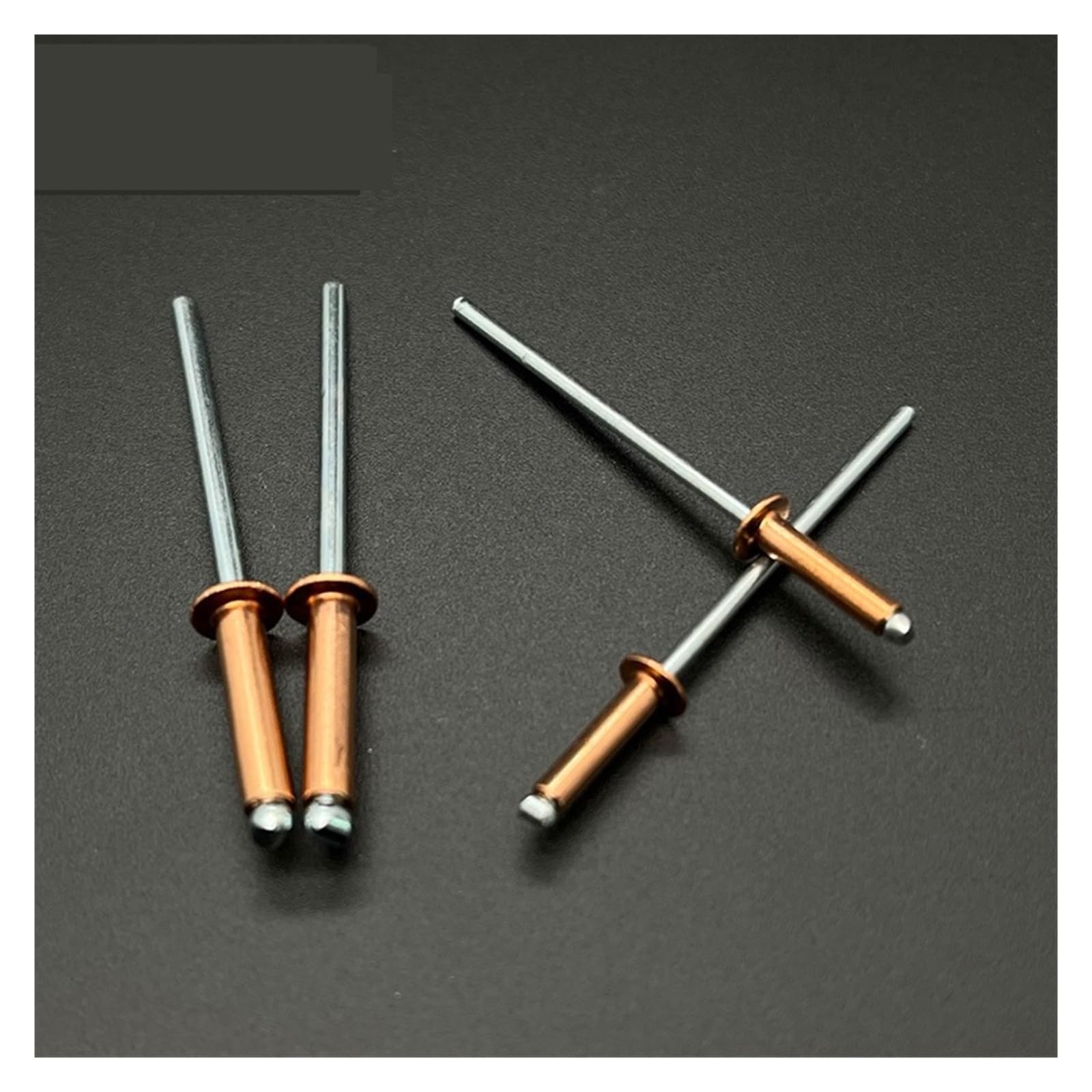 Blindnieten 30/50 Stück Kupfer-Blindnieten, offener Typ mit Kuppelkopf, korrosionsbeständige Bronze-Messing-Nieten(50Pcs,4.8x20 mm)