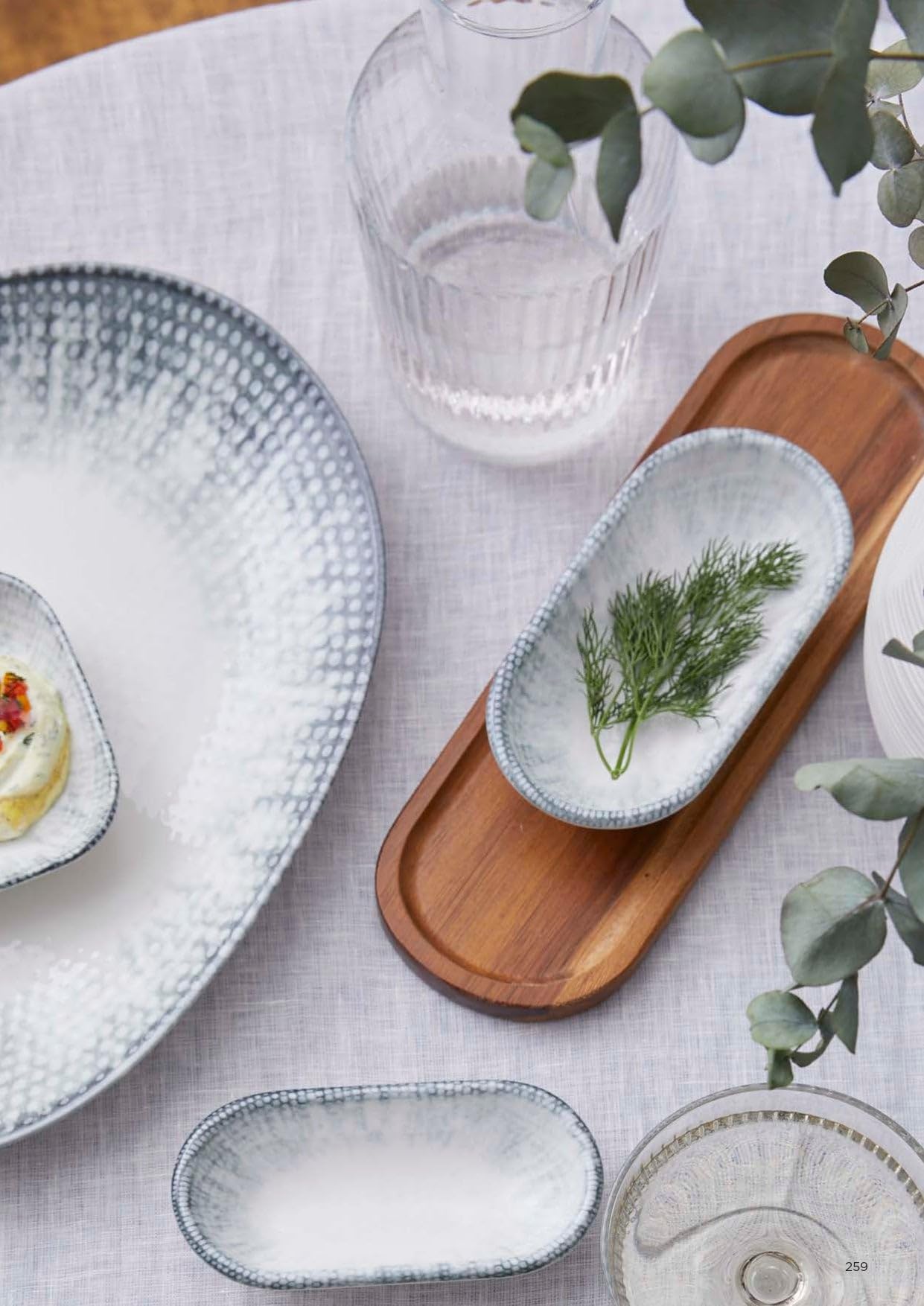 Kütahya Porselen Assiette à dîner - Iceberg - Porcelaine - 25 cm - lot de 6