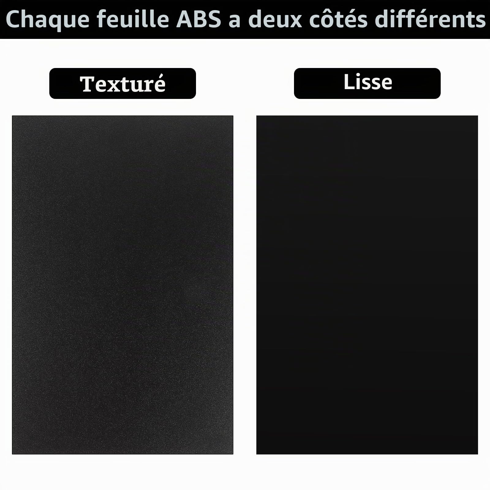 YAYODS Lot de 6 Plaque Plastique ABS Noire 30 x 20 cm - Feuille Plastique Épaisseur 3 mm - Panneau Polystyrène Rigide pour Modélisme, Thermoformage, Décoration et Bricolage DIY