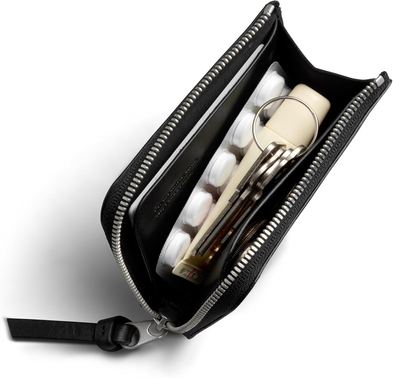 Bellroy L-Pocket (minimalist zip wallet with storage for cards, coins and keys) - Black - Image 2