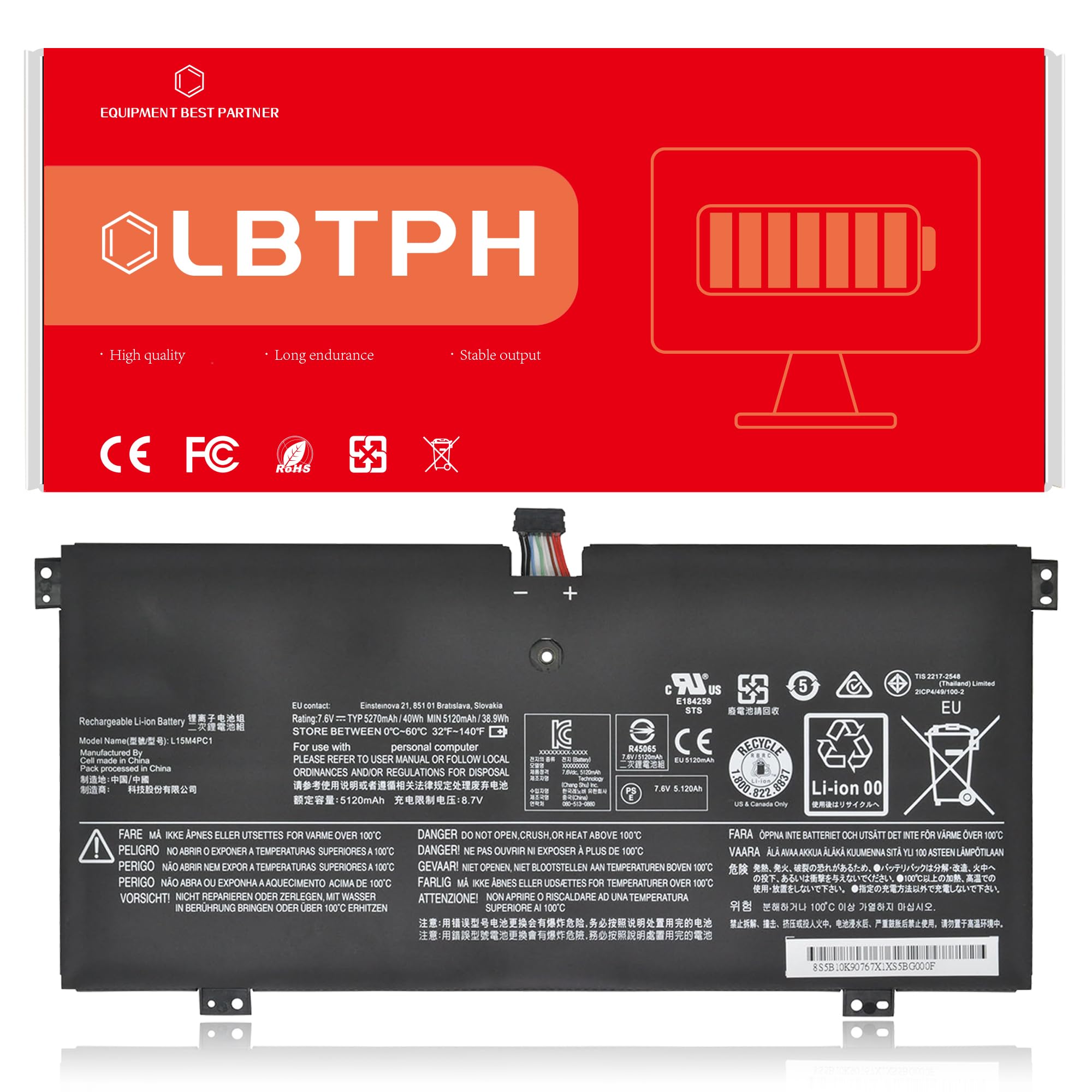 Amazon.com: LBTECH L15M4PC1 L15L4PC1 Compatible Laptop Battery