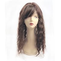 Vista 8 de Pinza de cabello ondulado con clip en parte media con flecos picados gruesos/9.8 in, color negro