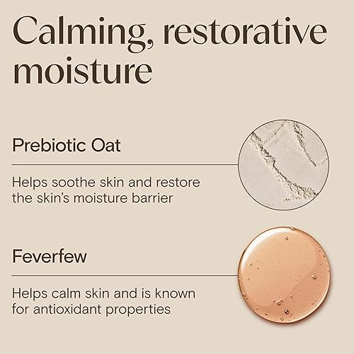 Miniatura 2 de Aveeno Paquete de crema hidratante para piel sensible, gel hidratante facial Calm + Restore Oat, 1.7 onzas y crema hidratante diaria de tamaño de