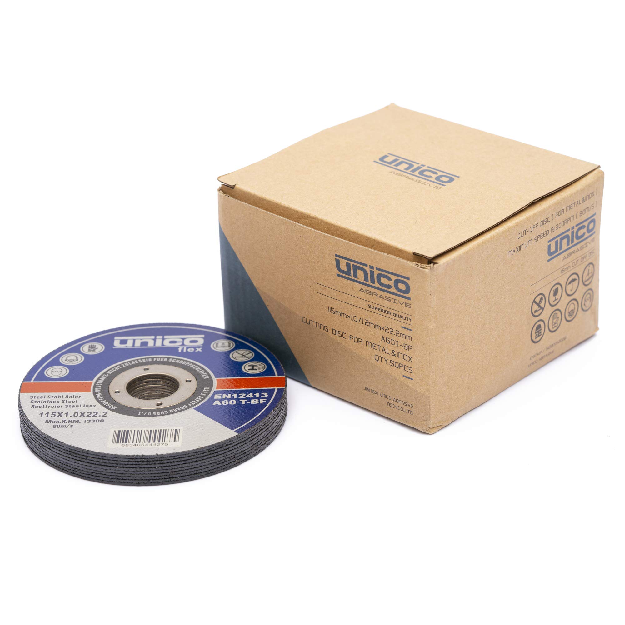 50 Stück Trennscheibe 115 Metall - 50x Trennscheiben 115 x 1,0 mm/Flexscheiben 115 Metall dünn