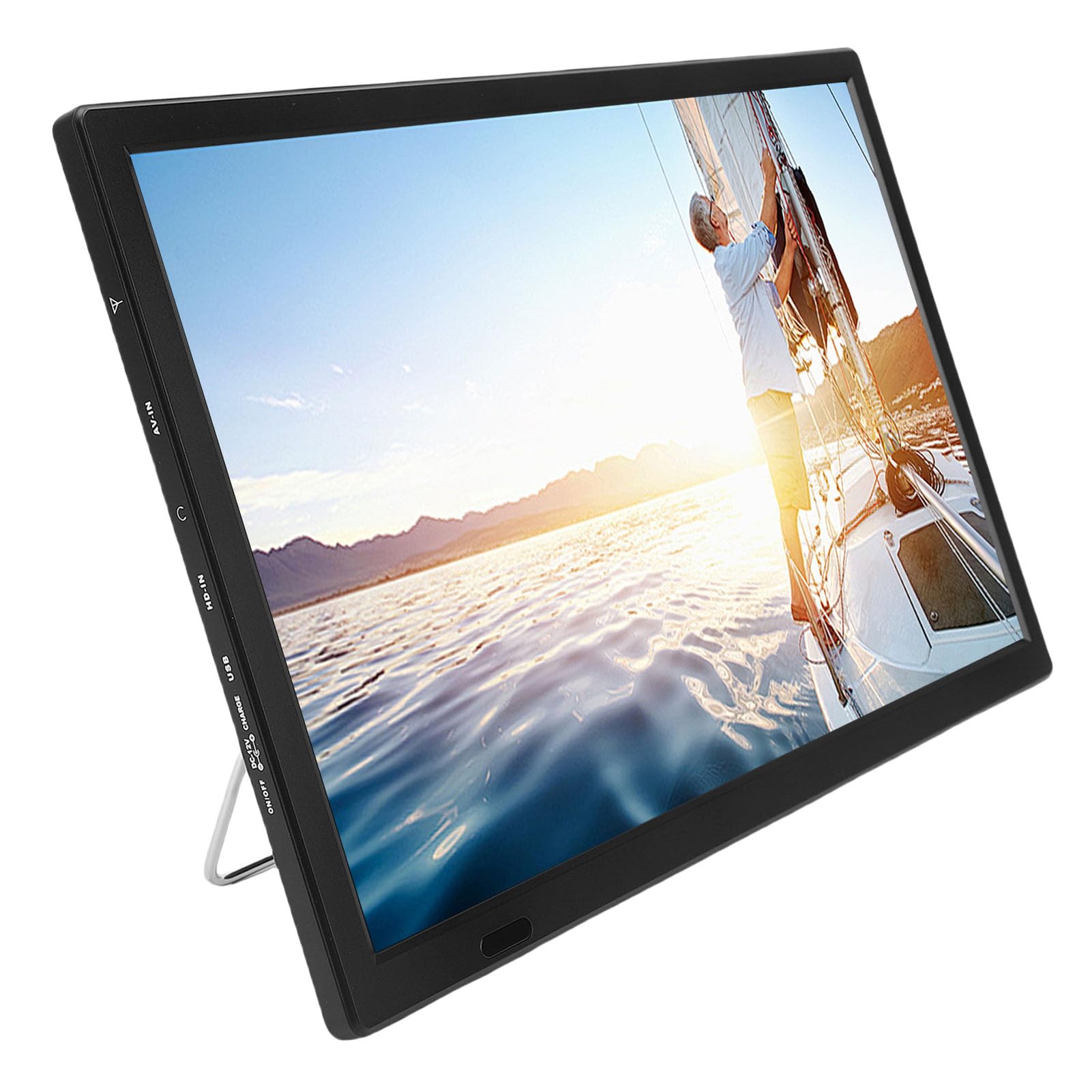 Bewinner Smart TV Android da 15,4" | TV Integrata, Bluetooth 5.0 e Telecomando Vocale, Digitale HD con ATSC/ATV, Riproduzione USB per Camera da Letto, Cucina, Uso Esterno