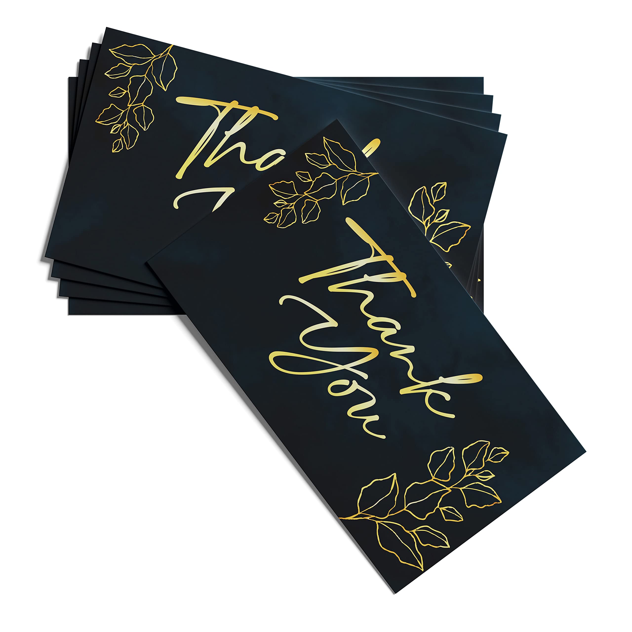 Clickedin - 50 Pieces Thank You Greeting Cards and Tags for Gift or Order Packaging