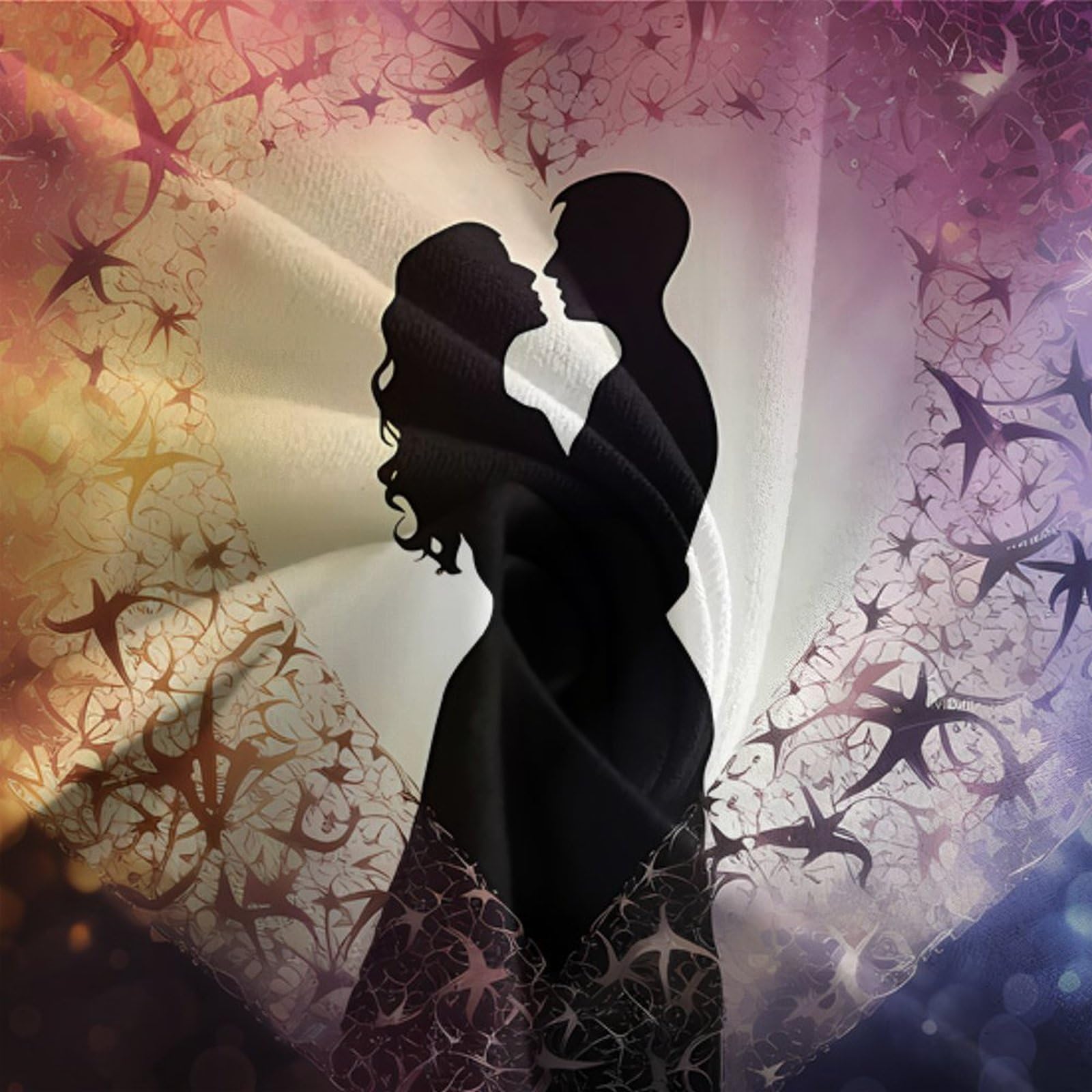 Copripiumino 3D Stampa Coppia Romantica Notte Stellata Microfibra Decorazione Camera Set Biancheria Letto Morbido Traspirante per Adulti Giovani nan