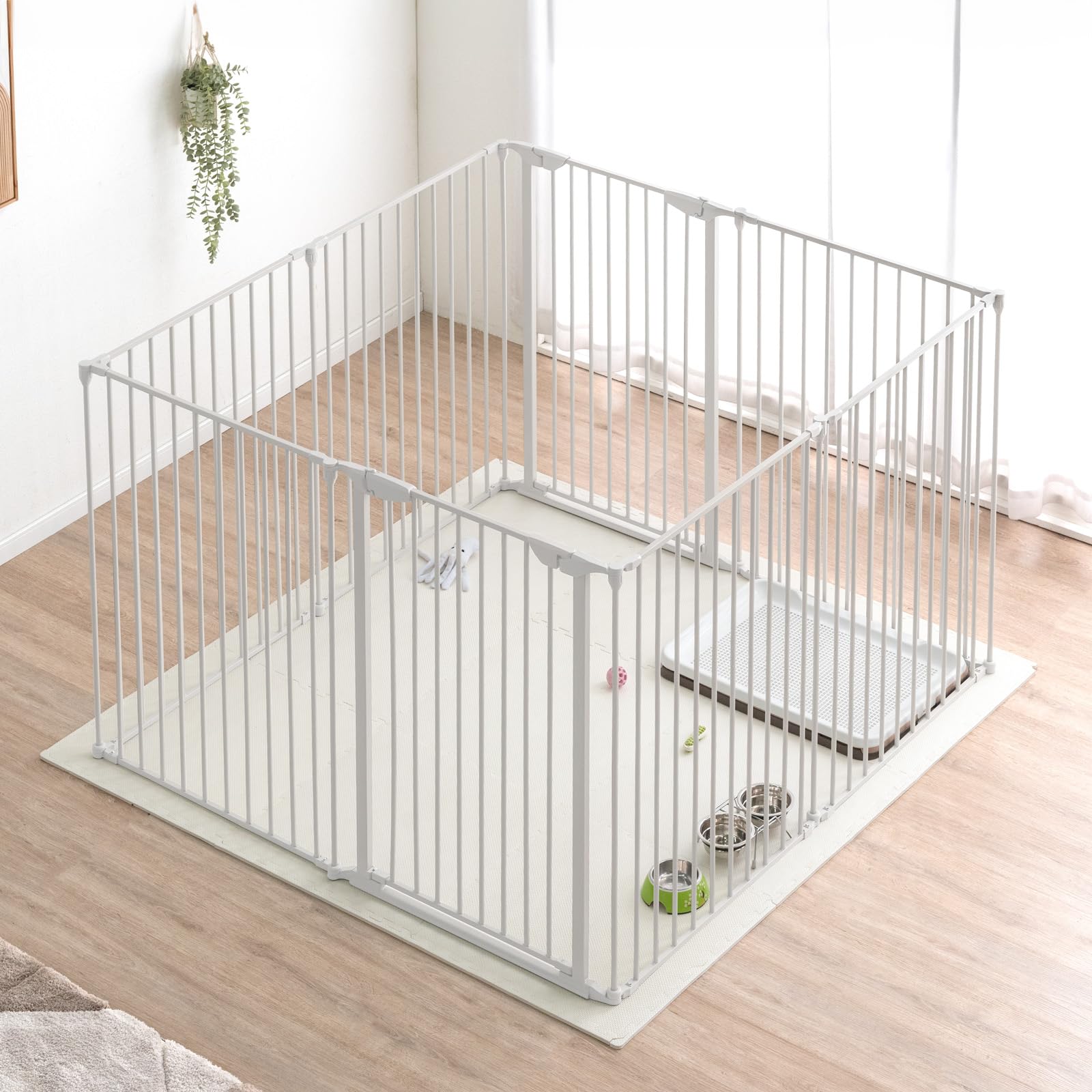 Amazon | タンスのゲン ペットサークル 8枚セット 高さ100cm バリア