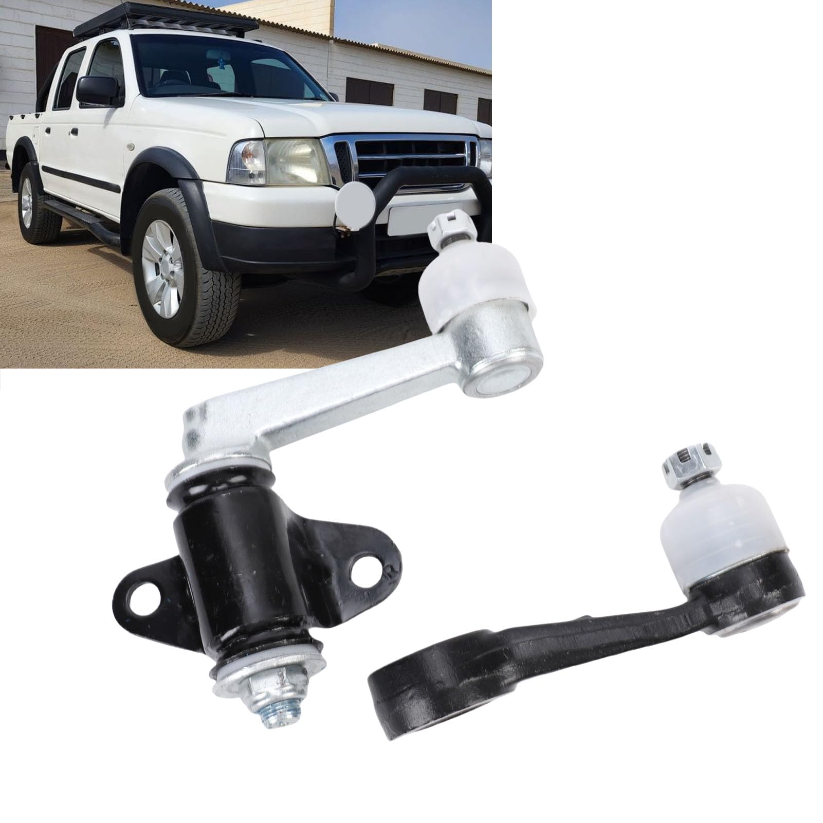 Idler Arm y Pitman Arm Set, UR5632220 Reemplazo de enlace de dirección para 2.5td 3.0td 2006-2012 y BT50 2.5td, solo accionamiento diestro