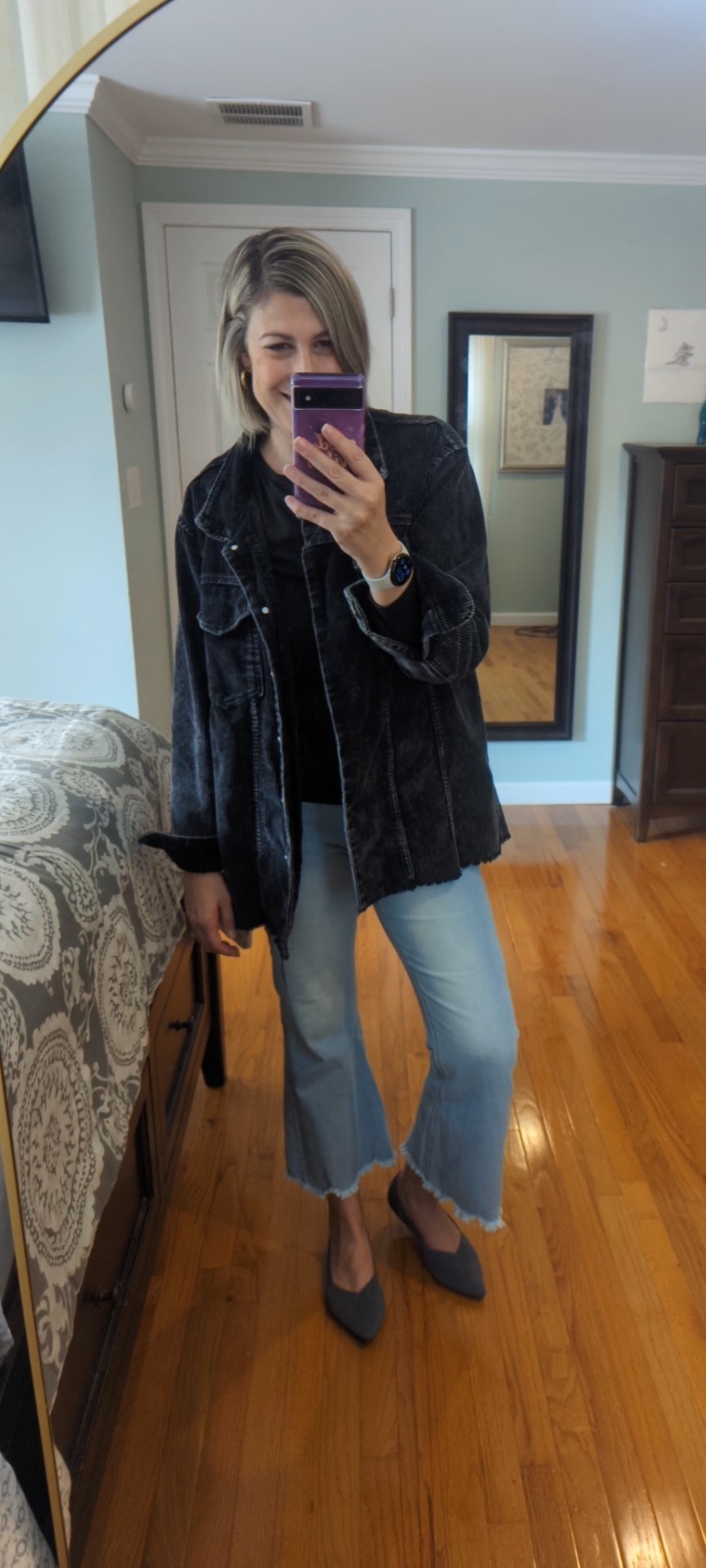 Honest review of Hixiaohe Women's Casual Oversized Button Down Corduroy Shirt Jacket