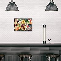 Vista 2 de Arte de decoración de pared para comedor, cocina, cocina, comedor, especias, verduras, cocina, comedor, decoración de pared, pintura artística