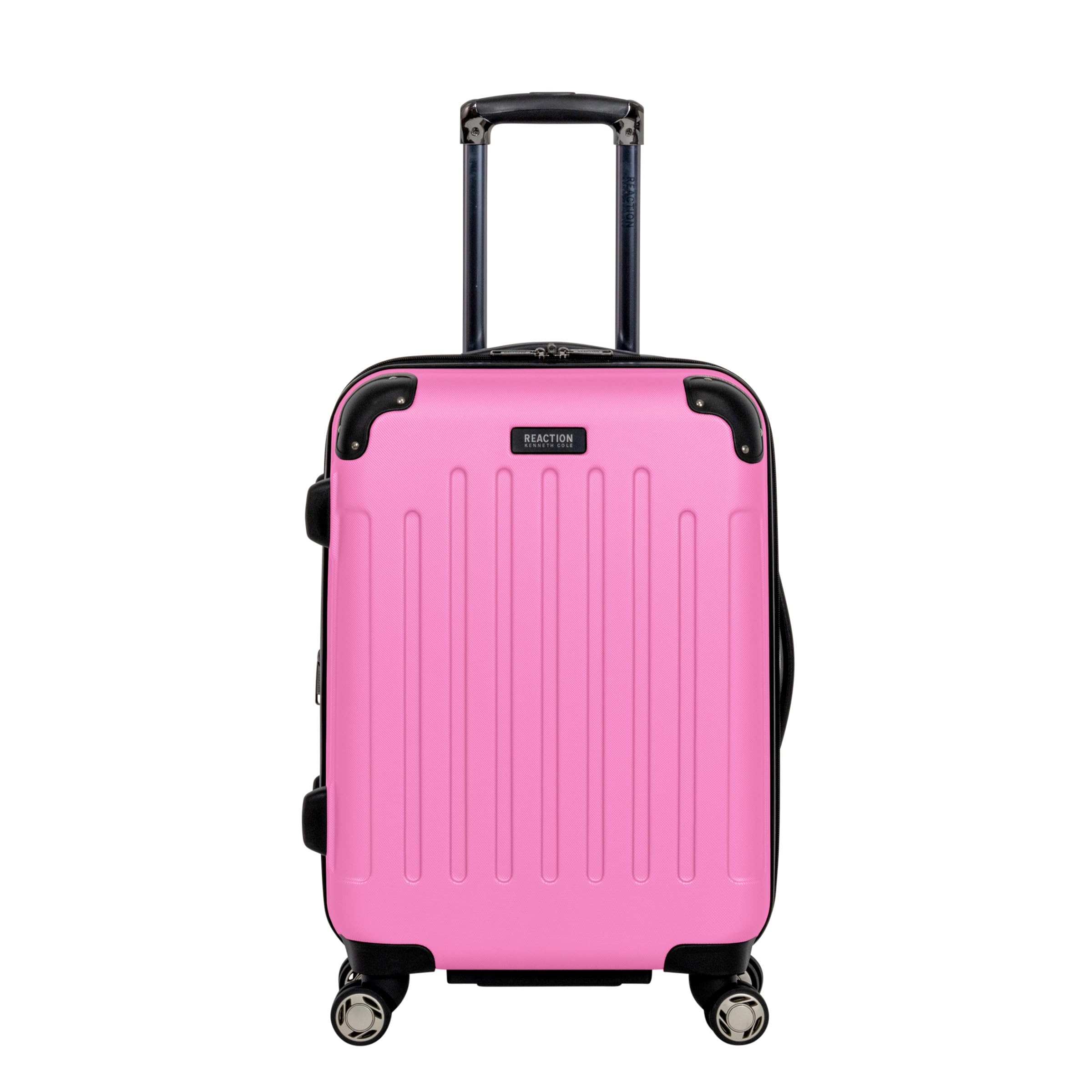 Kenneth Cole REACTION Renegade Luggage Expandable 8-Wheel Spinner Lightweight Hardside Suitcase, Watermelon, 20-Inch Carry On