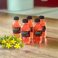 DIDITIME 60 ml Mini Üvegpalack Szett 6 db - Légmentes Fehér Üvegek Olajhoz, Italokhoz, Gyömbér Shotokhoz Tölcsérrel - Szivárgásmentes Utazó  8