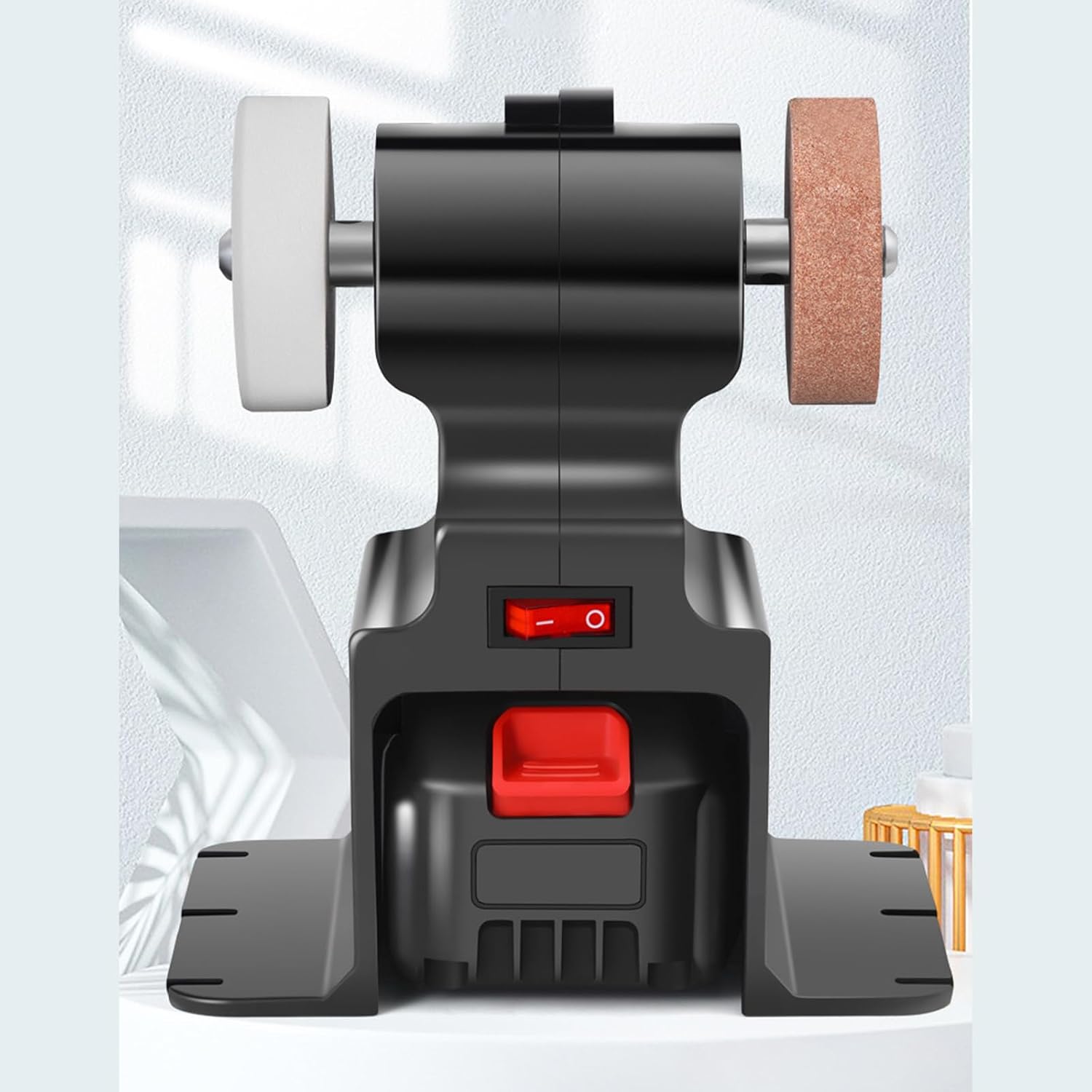 Cordless Electric Benches Grinder with Double Sanding Perfect for 18V Battery Metal Woodworking DIYer Projects Electric Benches Grinder Sharpener