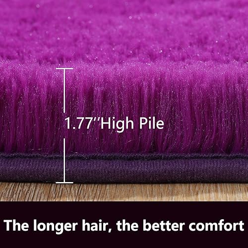 Miniatura 2 de LOCHAS - Alfombras de interior ultra suaves, esponjosas y modernas, para sala de estar, para el dormitorio de los niños, decoración del hogar,