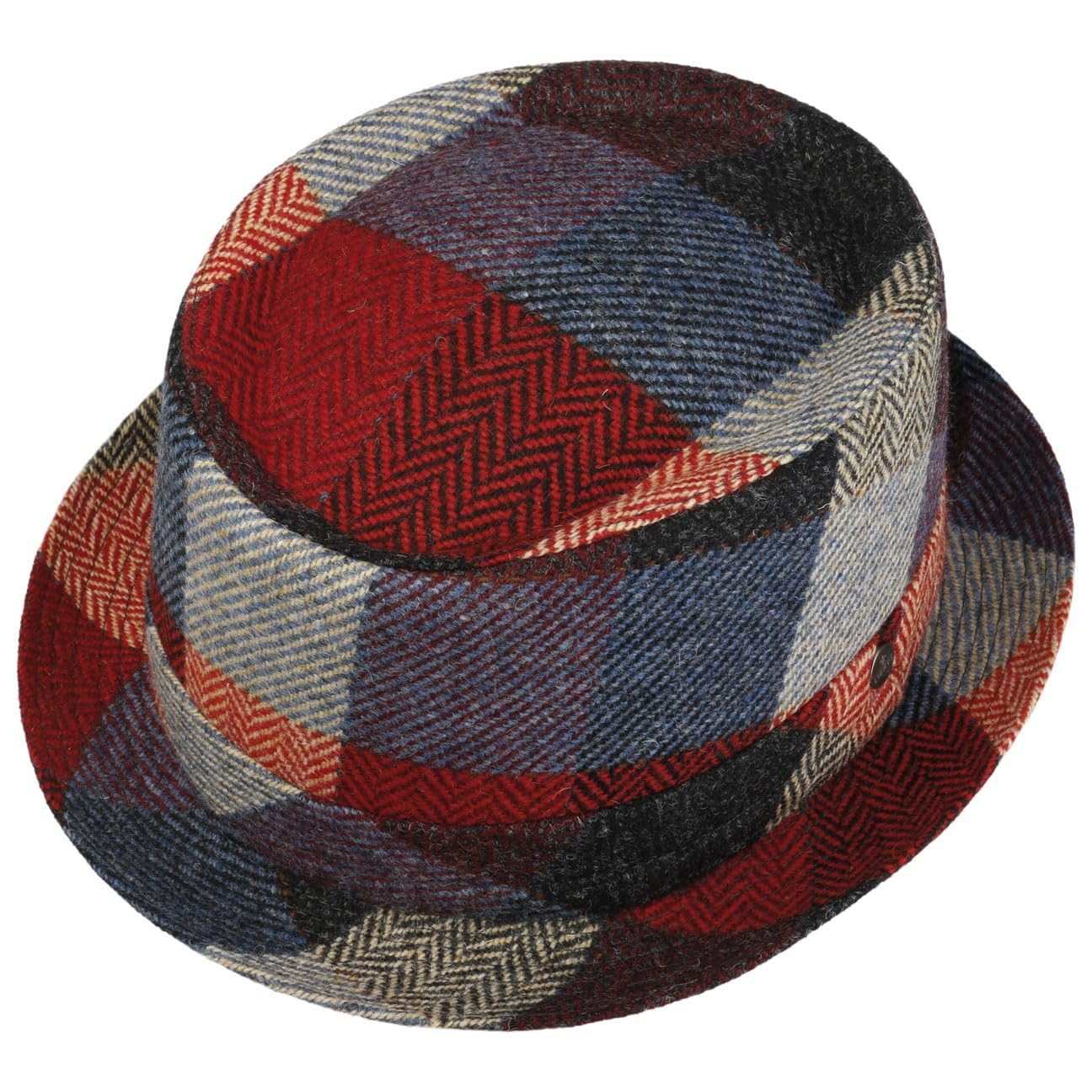 Lierys Chapeau Lindsburgh Colour Pork Pie Homme - Made in Italy Porkpie avec Doublure Hiver Automne-Hiver