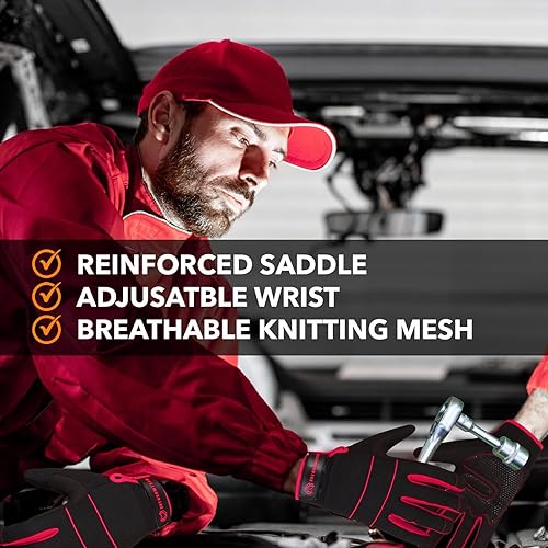 Miniatura 8 de WESTWOOD FOX Guantes de jardinería para mujer, guantes de seguridad, guantes de utilidad para jardín, repelentes al agua, guantes de trabajo de