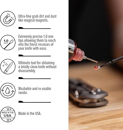 Miniatura 9 de KNIFE PIVOT LUBE KPL Kit original de cuidado y mantenimiento de cuchillos para cuchillas Knife Pivot Lube Heavy, lubricante de navaja de bolsillo,
