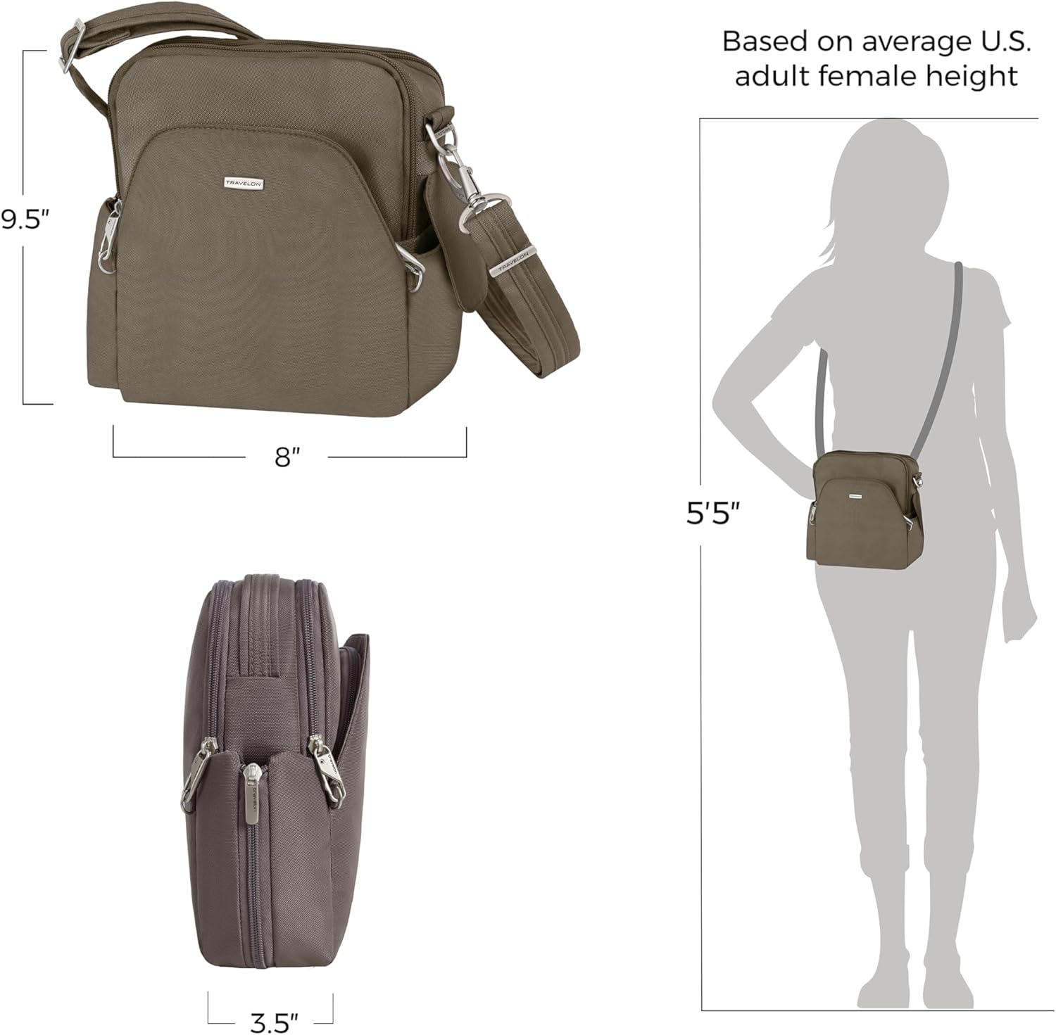 Travelon Anti-Theft Classic Travel Bag - Image 4