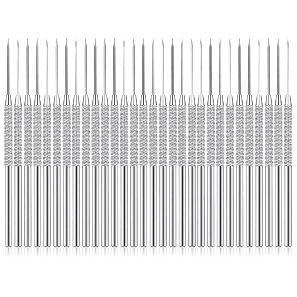 Littimoon 30Pcs Clay Carving Tools Clay Needle Polymer Detail Pottery Tool Kit Pottery Sculpture Needle for Sculpting Carving Art