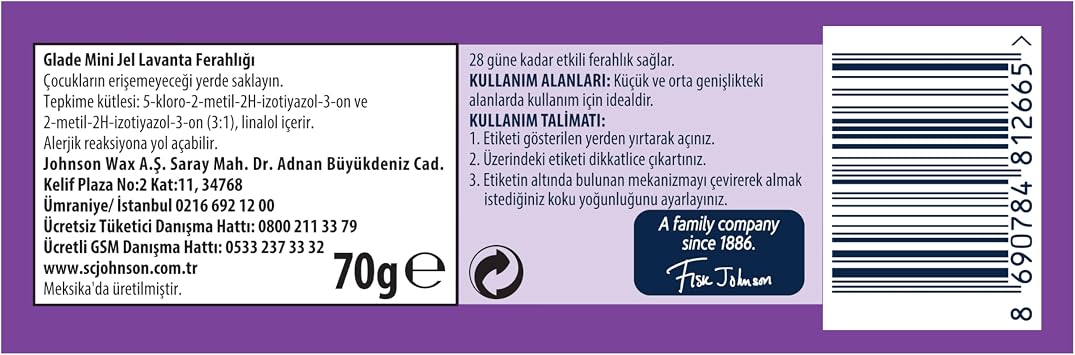 Glade Mini Gel Lavender Refreshment 70 g